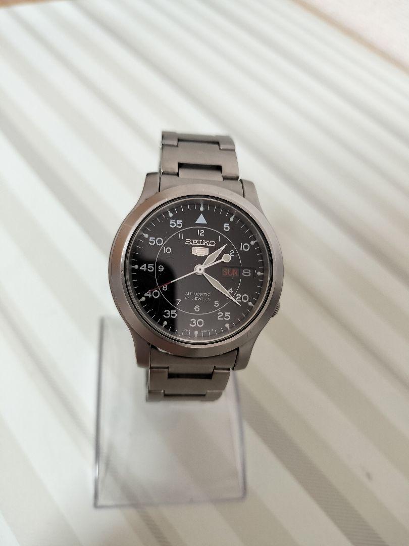 稼働品　SEIKO セイコー5 自動巻き 裏スケ 21石 7S26-0230