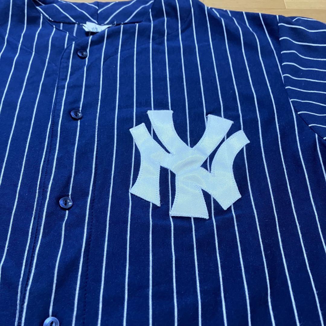 majestic MLB NYヤンキース　ベースボールシャツ　USA製　XL