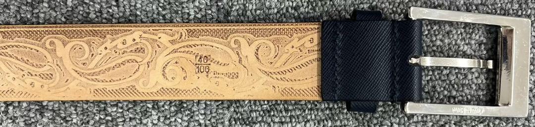 ETRO エトロ紺ベルト 未使用 100cm 画像4