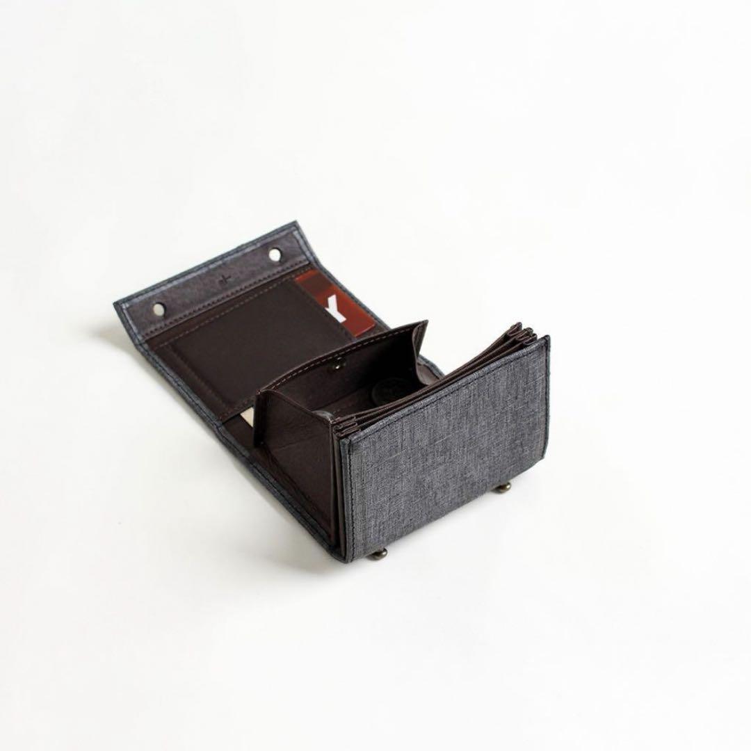 m+ エムピウ millefoglie P25 quadretti 三つ折り財布