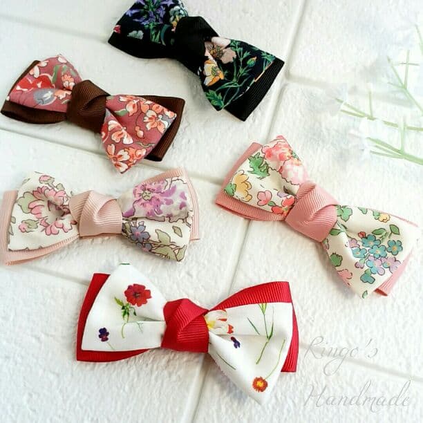 ꫛꫀꪝ【小梅つまみ細工】ベビーヘアクリップ　キッズヘアクリップ　ヘアピン 0b0bec8d5bf5dbee3634c2c8baa6cd