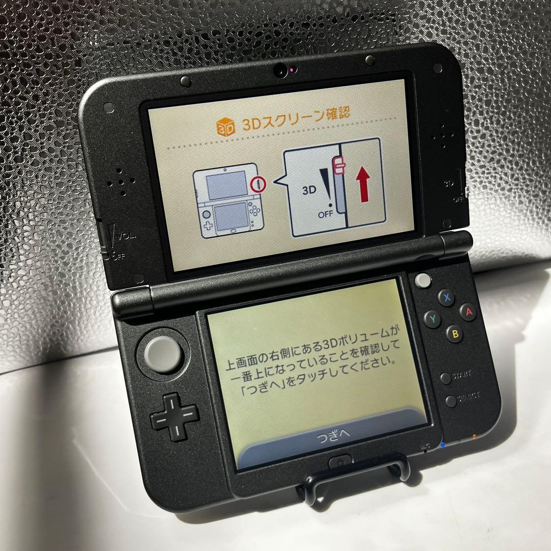 【美品】Newニンテンドー3DS LL メタリックブラック 本体 動作良好