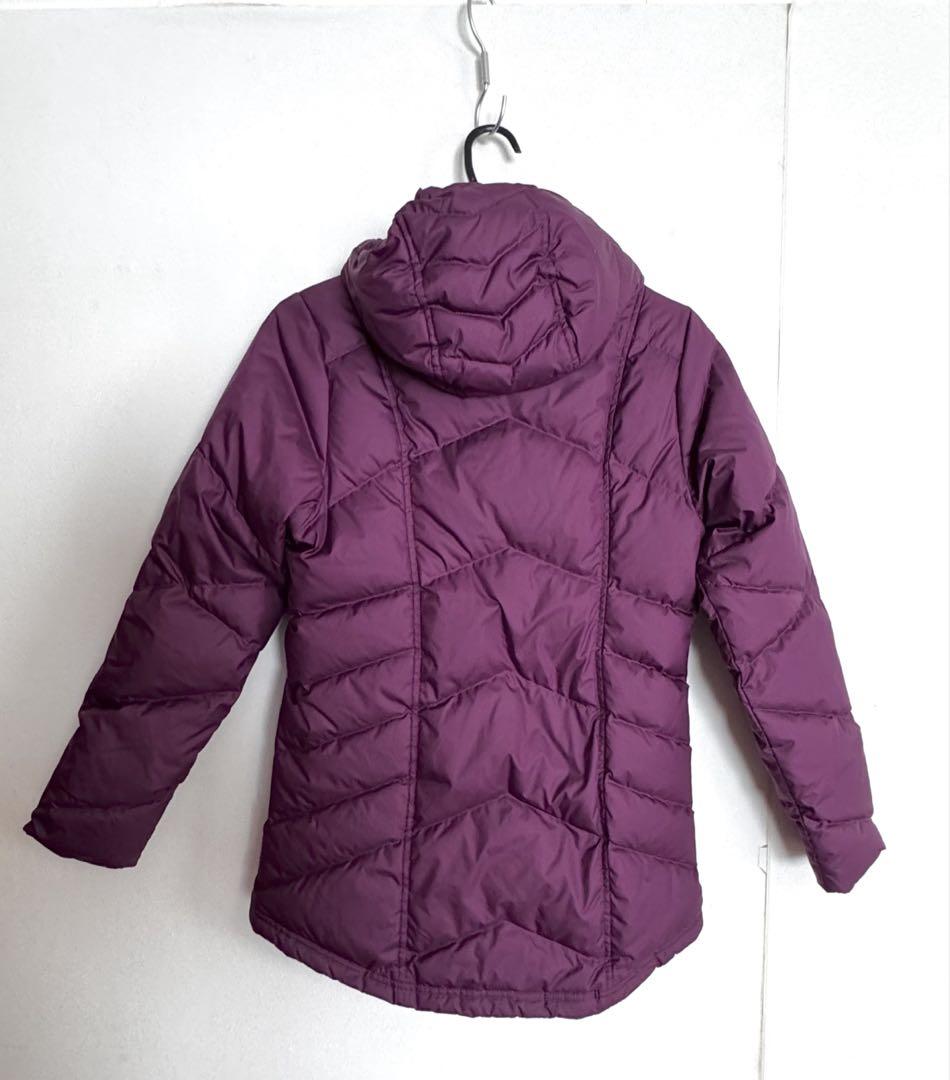 patagonia フード付きダウンジャケット パープル