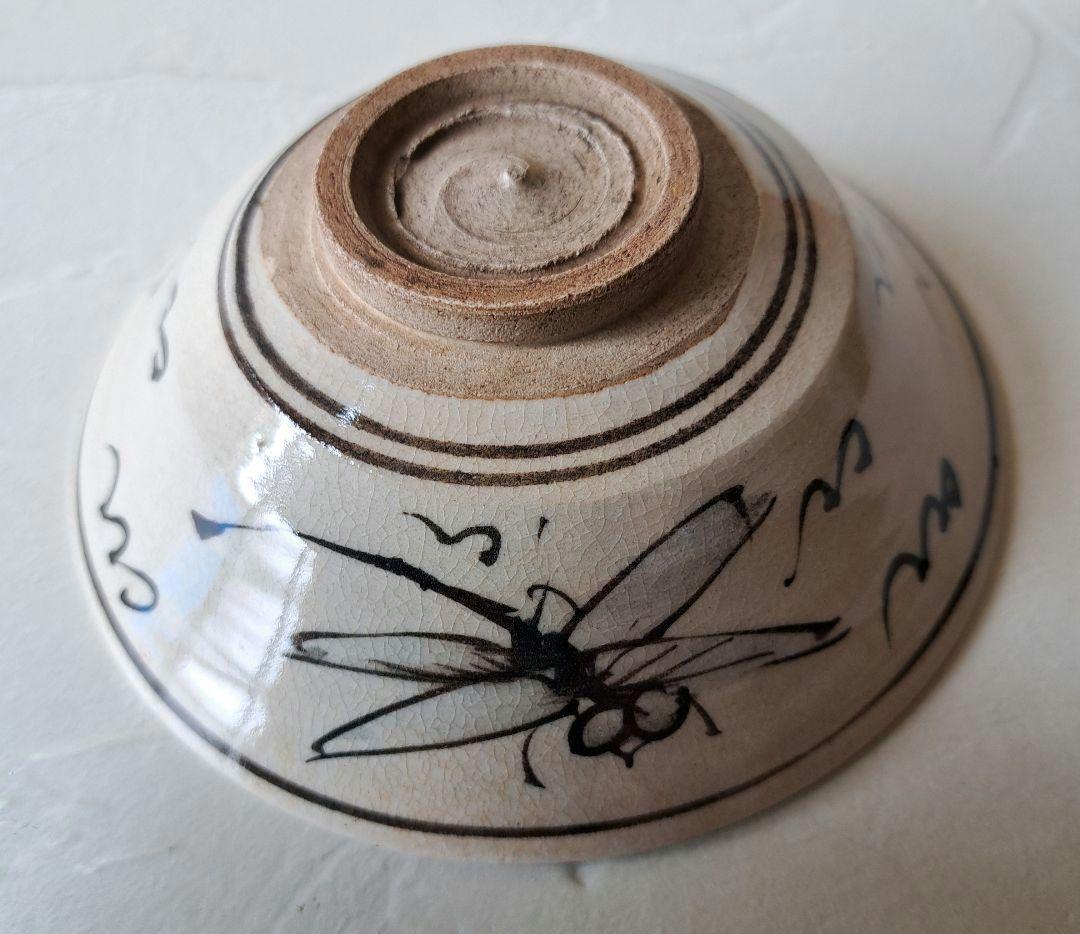安南　茶碗　蜻蛉　茶道具　抹茶茶碗　木箱　茶道 茶碗 安南 蜻蛉 染付 茶道具 抹茶 茶道 木箱