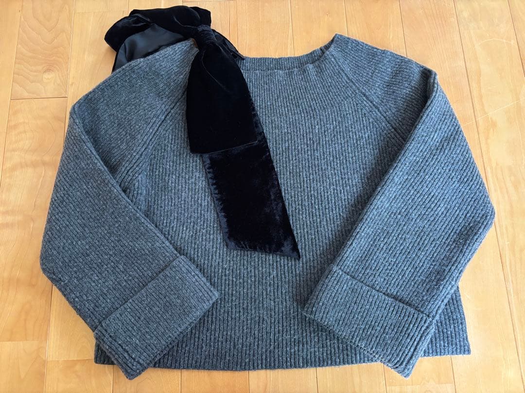 ベロアリボン ニットM