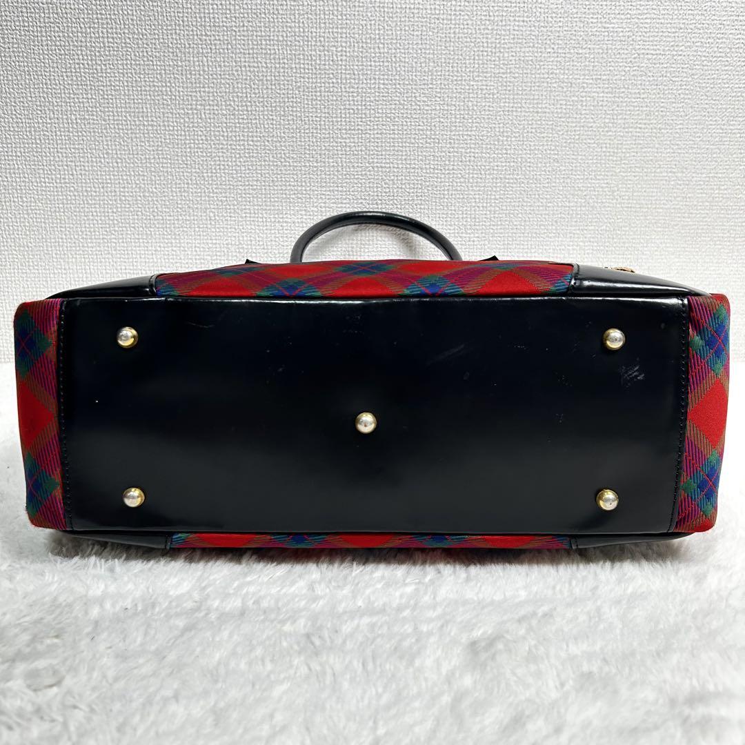 Vivienne Westwood ヤスミン　チェック　オーブ　ハンドバッグ