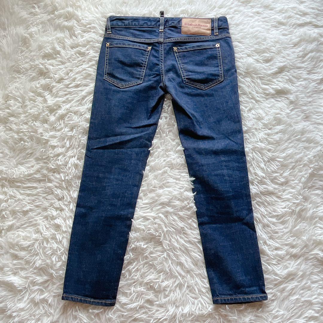 美品 DSQUARED2 ディースクエアード デニム 38 コットン インディゴ