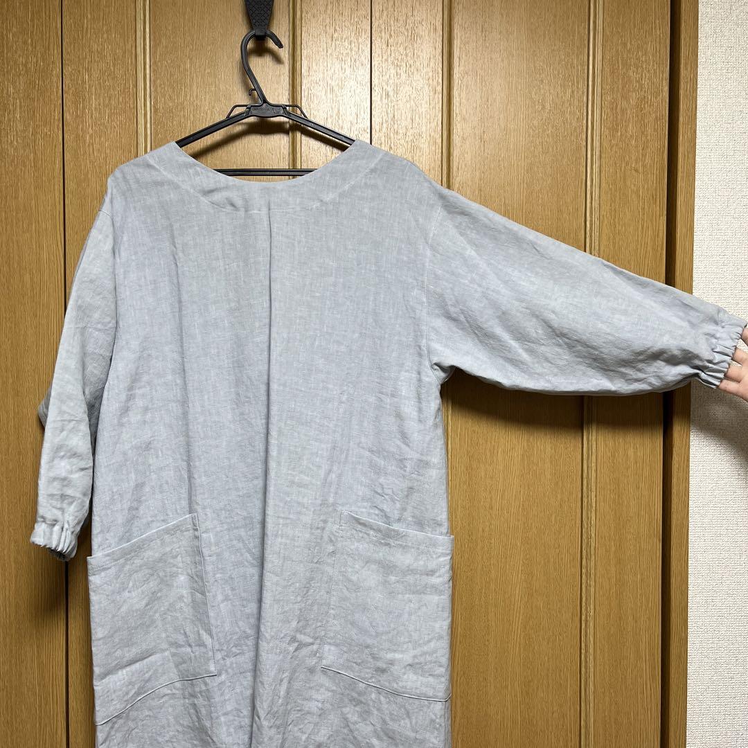 しろたん　【美品】割烹着　ハンドメイド
