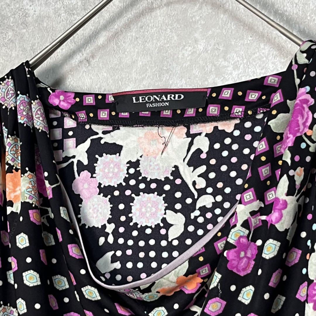 美品】レオナール LEONARD ワンピース 花柄 カンカン - メルカリ