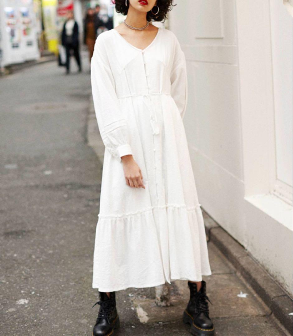 メルカリ 新品タグ付き Jouetie ヴィンテージレース2wayワンピース インナー付き ロングワンピース 6 777 中古や未使用のフリマ