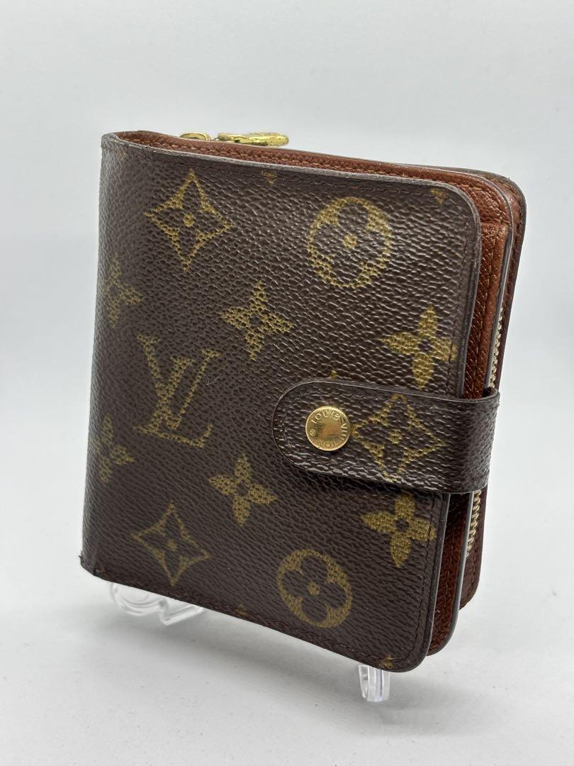 ★限定値下★ ◎良品 ルイヴィトン つ折り財布 モノグラム コンパクトジップ