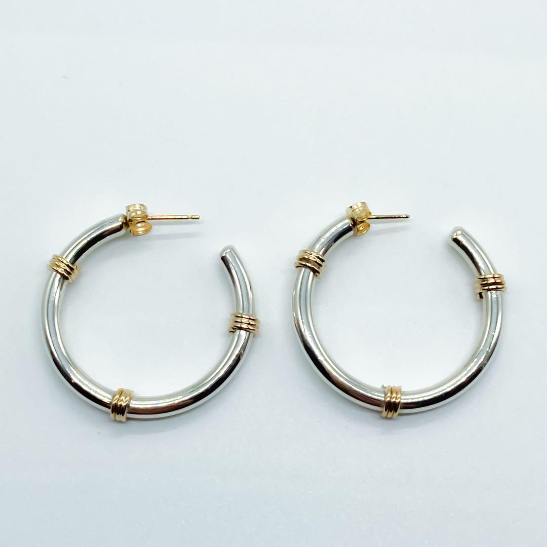 ティファニー　フープ　ピアス　ワイヤー　STR 14K A434