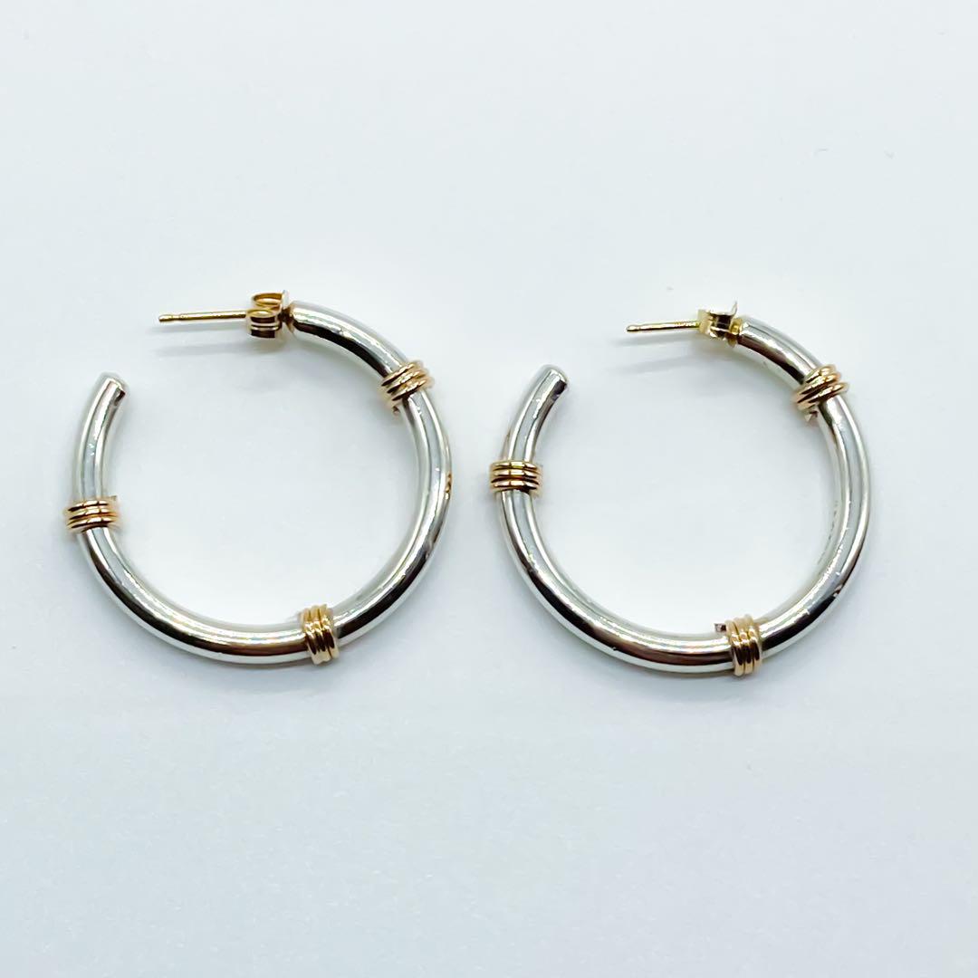 ティファニー　フープ　ピアス　ワイヤー　STR 14K A434