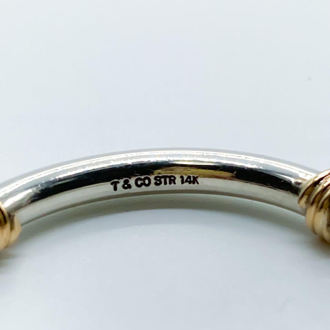 ティファニー　フープ　ピアス　ワイヤー　STR 14K A434