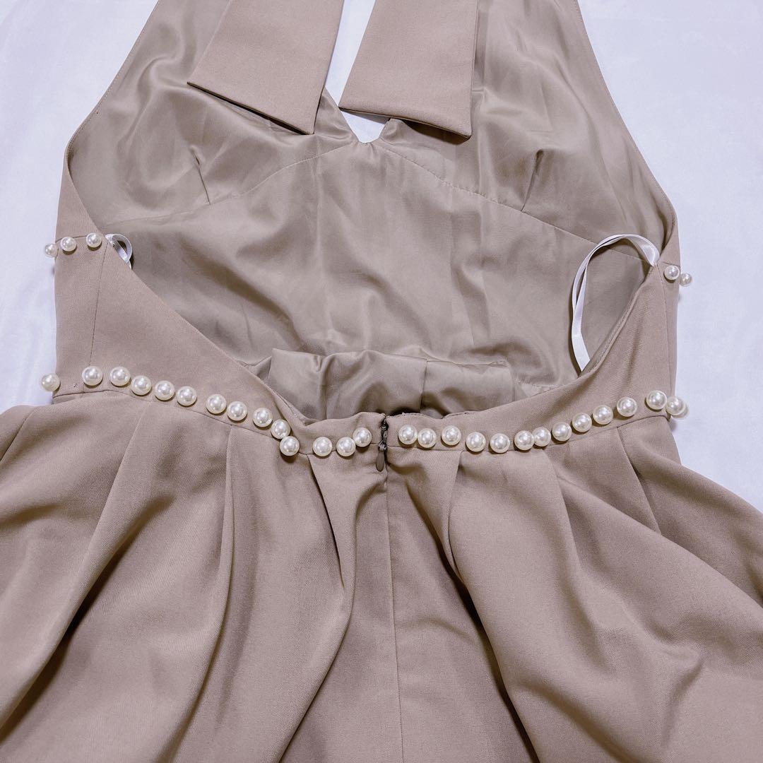 【SALE／10%OFF 美品】ロングワンピース ベージュ ドレス エイミーイストワール スーツ・フォーマル・ドレス