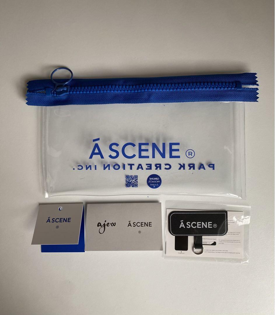 ÁSCENE スマホストラップ (M) 黒