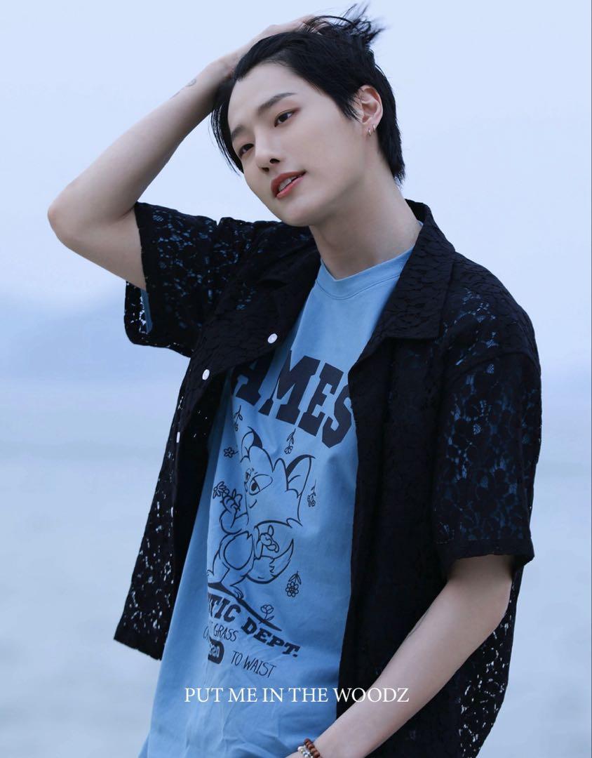 新品未開封タグ付き WOODZ X AMES コラボ Tシャツ ブラック 黒 M