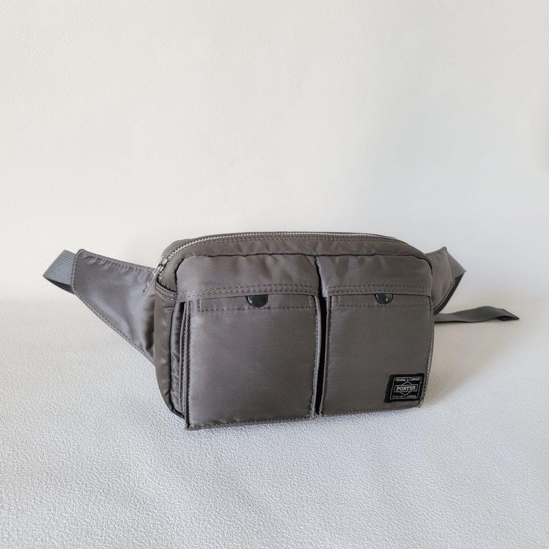 PORTER＿新型TANKER WAIST＿ポータータンカーウエストシルバー