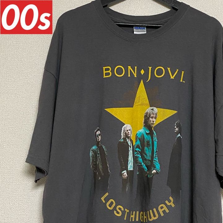 期間限定 00s BONJOVI ボンジョビ ビンテージ ロック バンドTシャツ