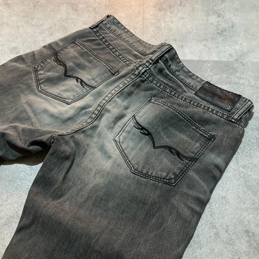 【FUGA】フーガ 鬼ヒゲ ハチノス タイトストレートデニムパンツ サイズ42