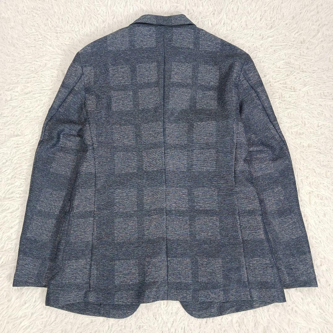 ✨極美品✨ブラックレーベル　シャドーCBチェックカラミジャケット　ネイビー　M