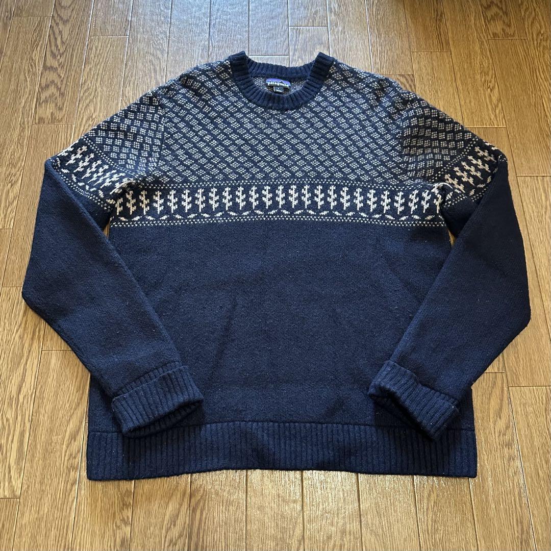 Patagonia Knit sweater navy L ノルディック