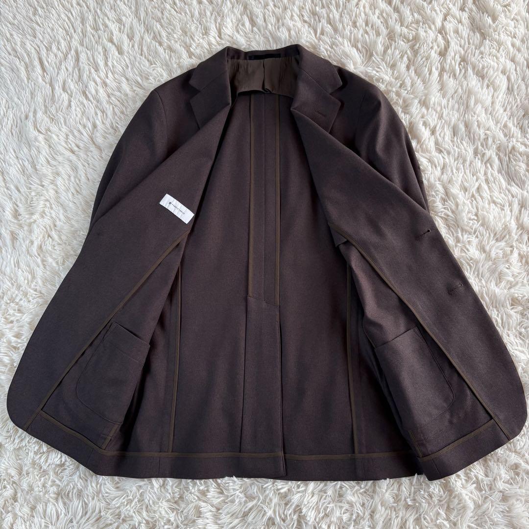 美品 FABRIC TOKYO ストレッチスーツ ウォッシャブル ブラウン系S