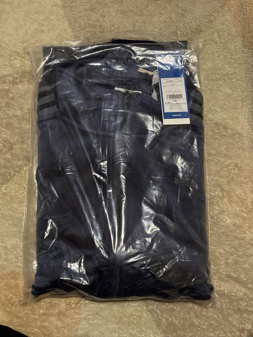 ネイビー adidas originals ベロア トラックジャケットXL