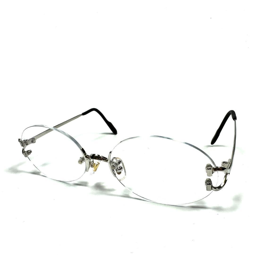 【美品】Cartier Sunglasses Rimless Double