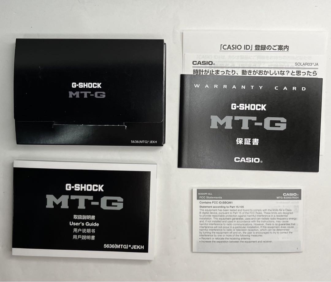新品未使用　国内正規品　G-SHOCK MTG-B2000BD-1A4JF