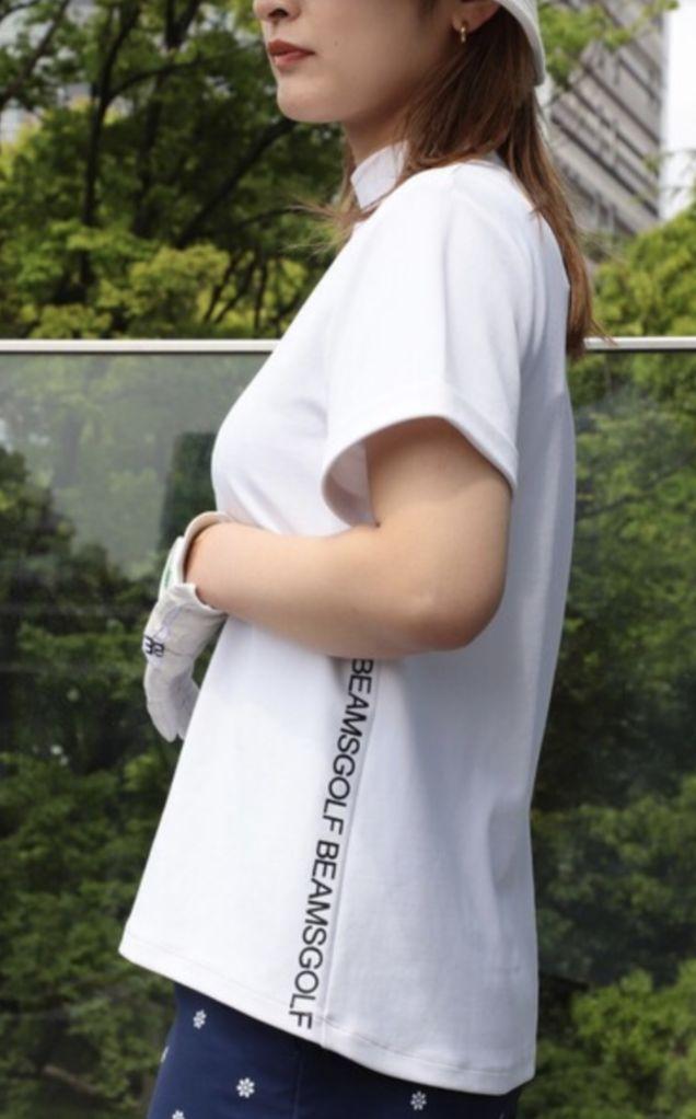 BEAMS　GOLF　サイドロゴモックネックシャツ　サイズ　L