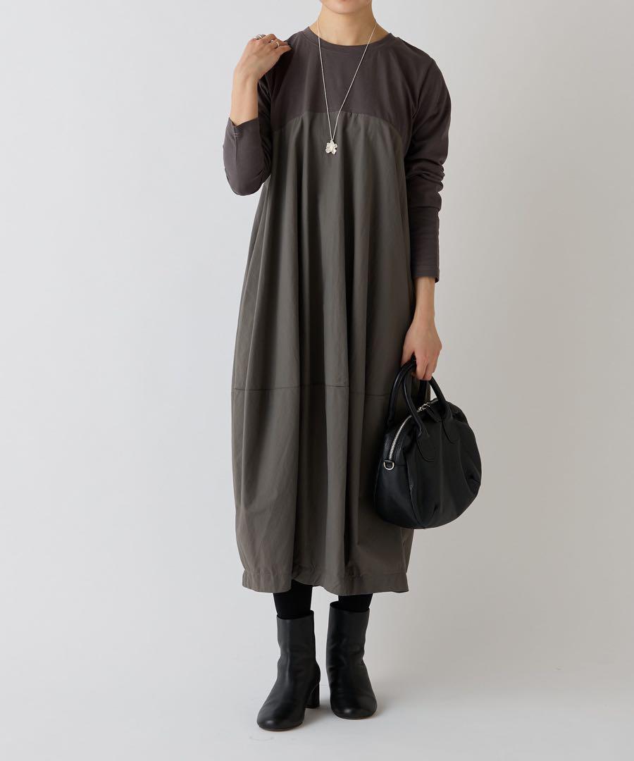 美品 BEARDSLEY マルワンピ ワンピース サイズ2 ビアズリー グレー