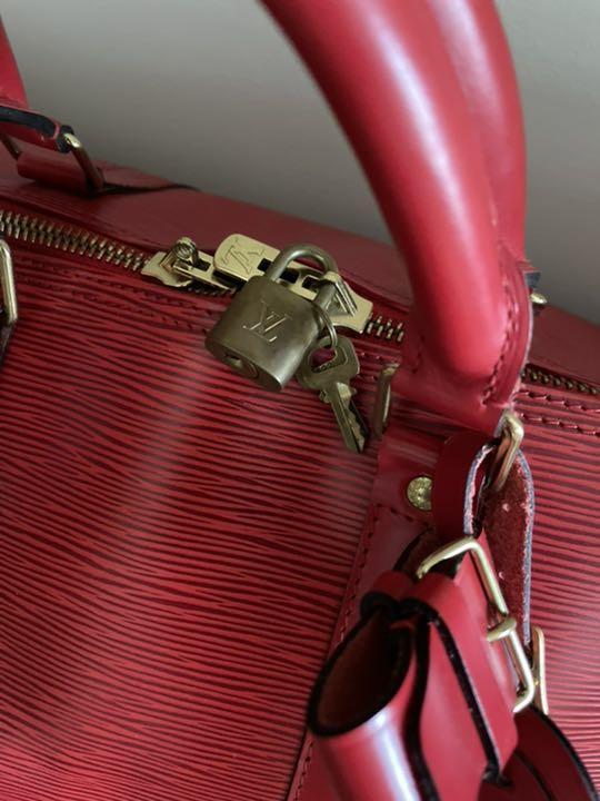 ルイ ヴィトン エピ レッド ボストンバッグ 美品