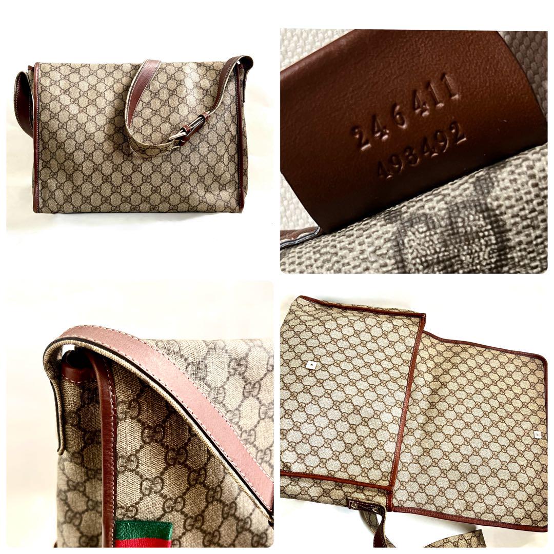 美品★GUCCI メッセンジャーバッグ GGスプリーム ショルダーバッグ