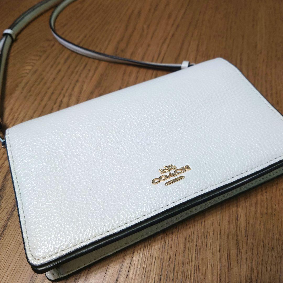 COACH レザーミニショルダーバッグ　ウォレットショルダー