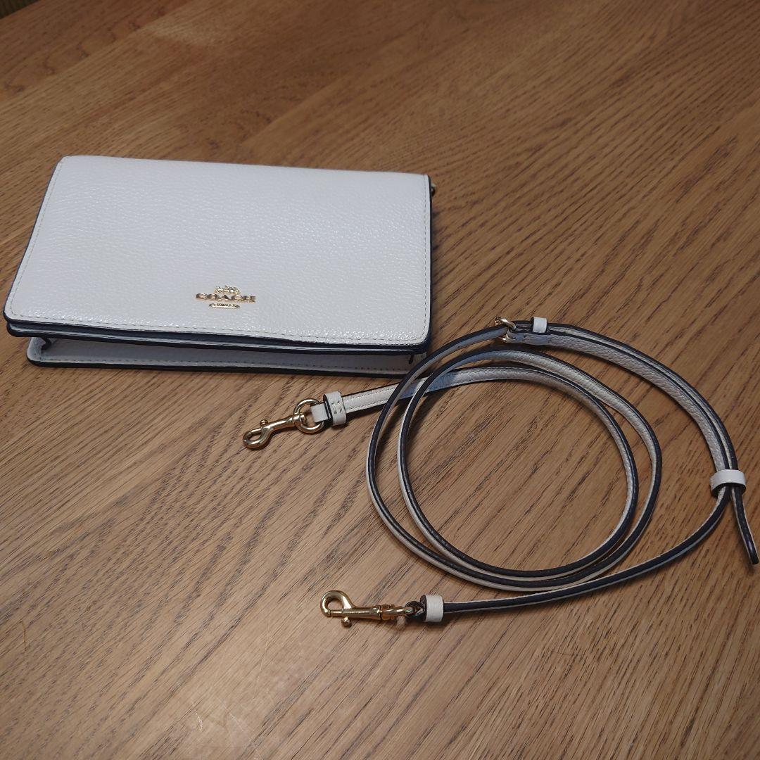 COACH レザーミニショルダーバッグ　ウォレットショルダー