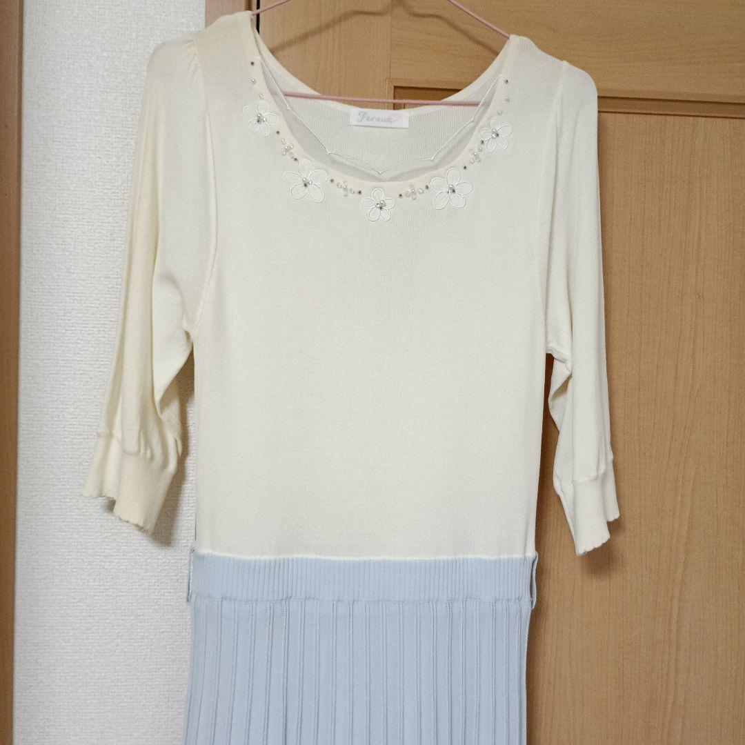 Feroux 花飾り付きロングワンピース 5,460円