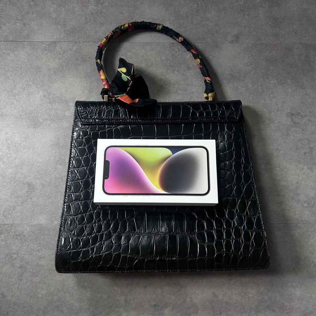 超希少❗️】miumiu archive クロコ レザー ハンドバッグ 刻印