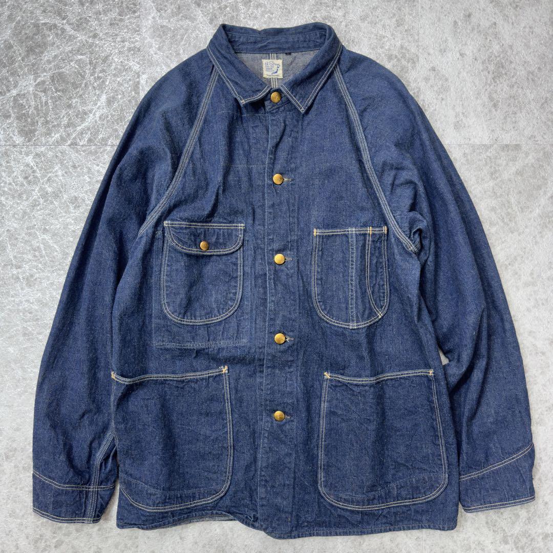 オアスロウ orslow カバーオール インディゴ サイズ0 日本製 美品 orslow オアスロウ 1950 カバーオール インディゴ L(大きめ)