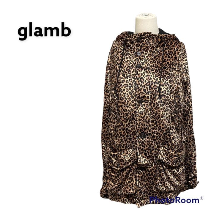 国際ブランド】 glamb グラム ヒョウ柄 ミリタリー ジャケット 日本製
