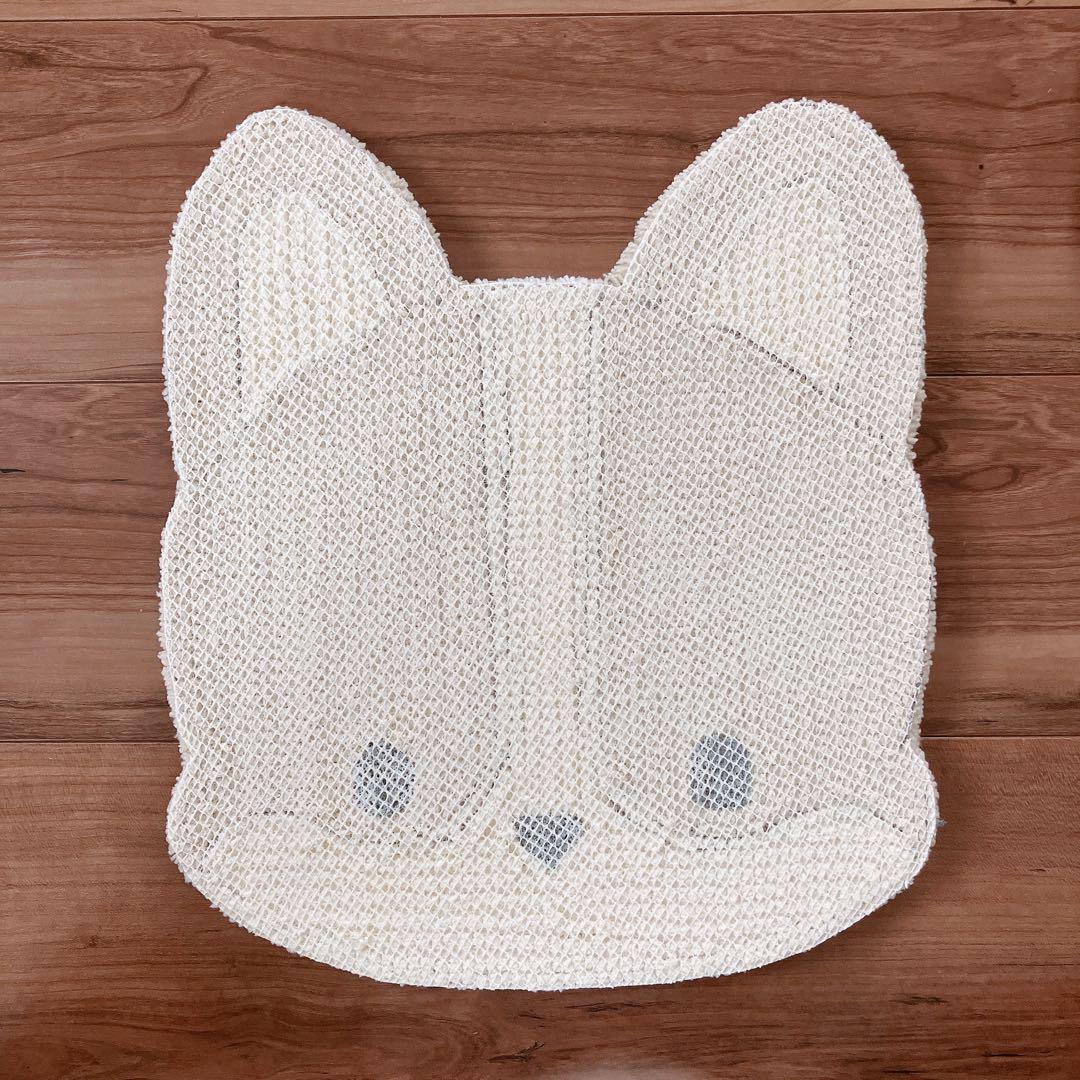 ハンドメイド タフティングラグ（コーギー・薄茶）