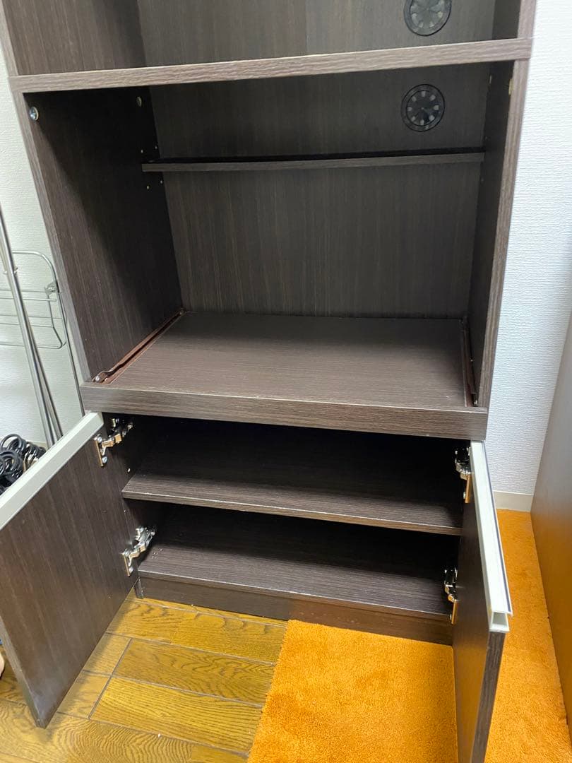 史上最も激安】 【☆週末価格!】ニトリ食器棚 レンジ台 (フォルムN