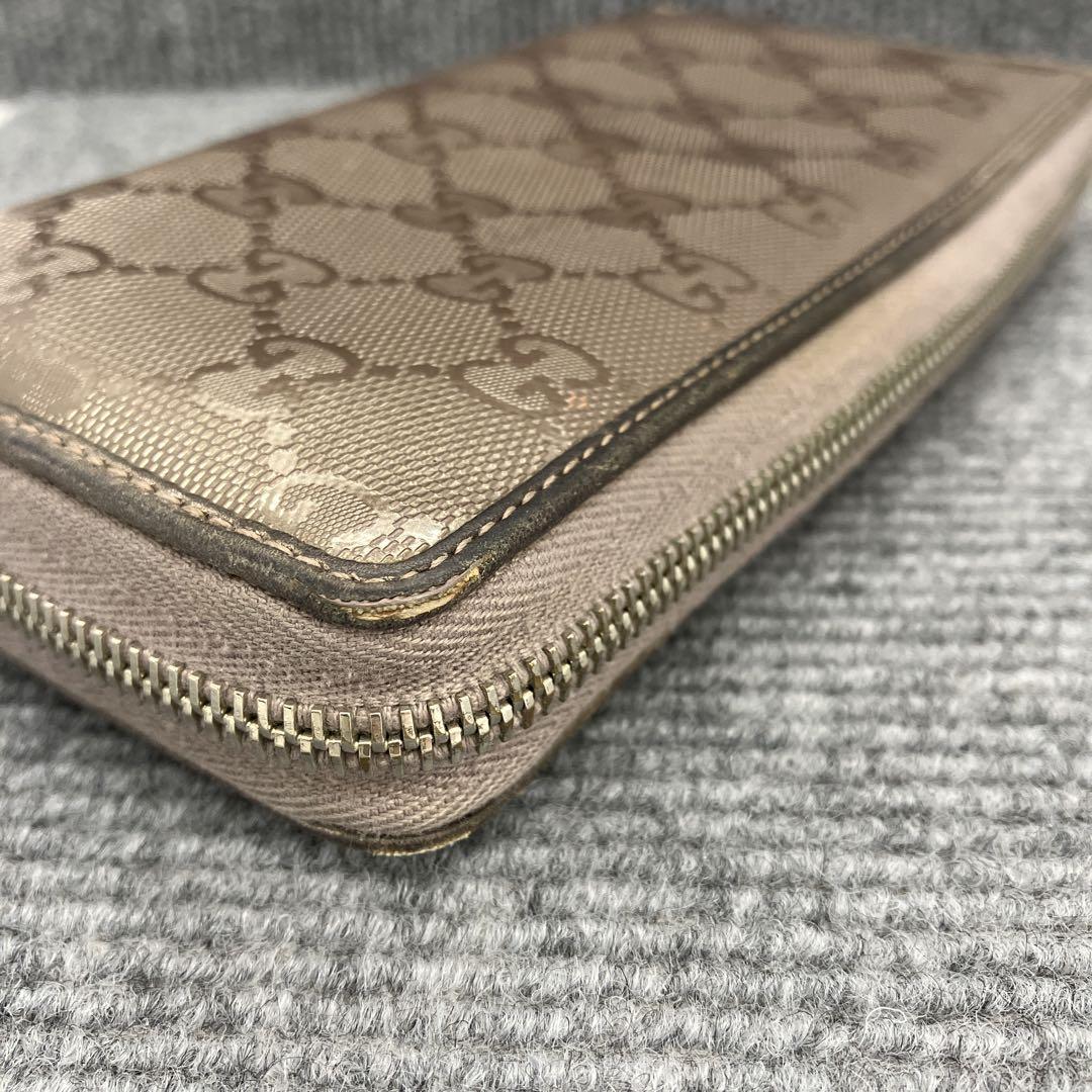 GUCCI　グッチ　長財布　GGインプリメ　ラウンドファスナー　717