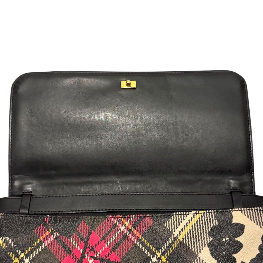 美品 Vivienne ショルダーバッグ フラップバッグ オーブ レザー