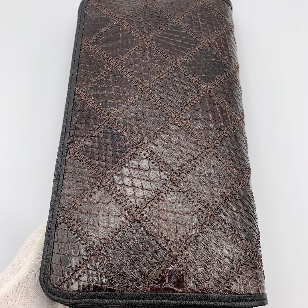 パイソン・へビ革・本物・財布・長財布・パイソン財布・新品・本革・パイソンサイフ