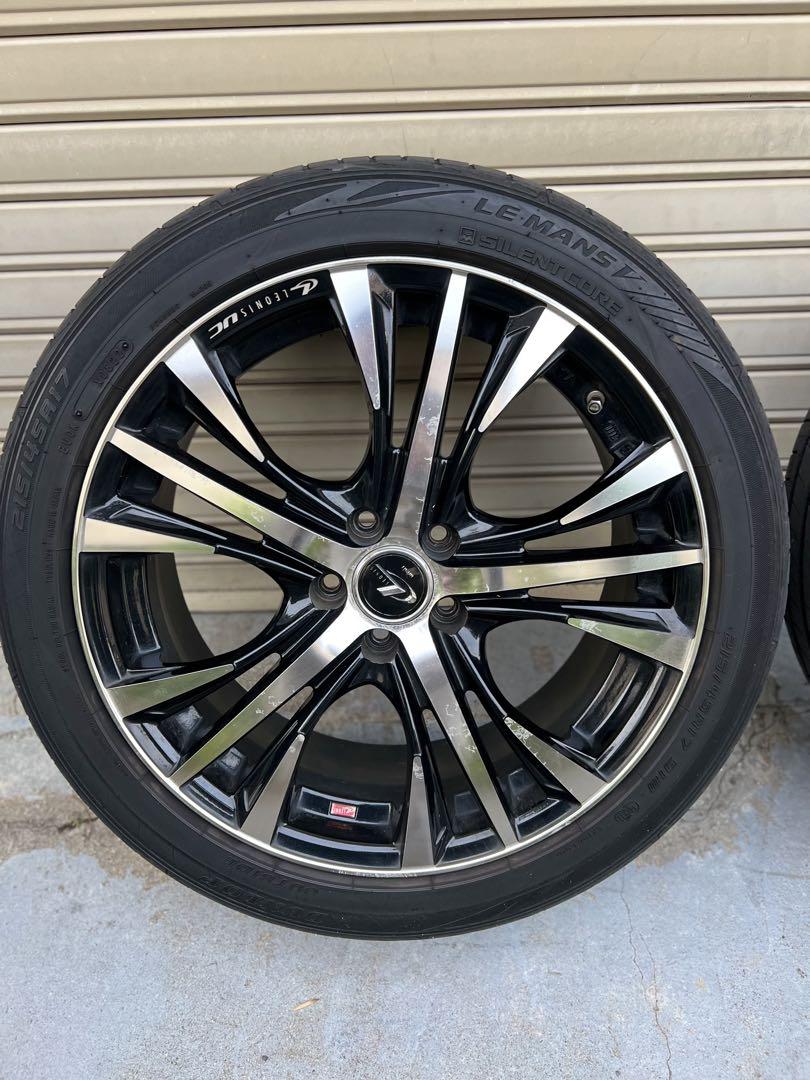 Weds LEONIS UC 17x7j 100-5H 215/45 22製