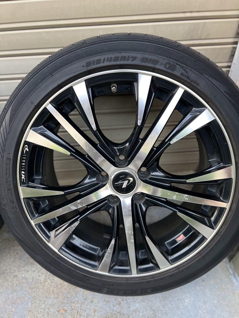 Weds LEONIS UC 17x7j 100-5H 215/45 22製
