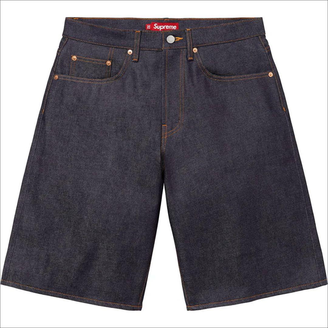 supreme Rigid Baggy Selvedge Denim Short