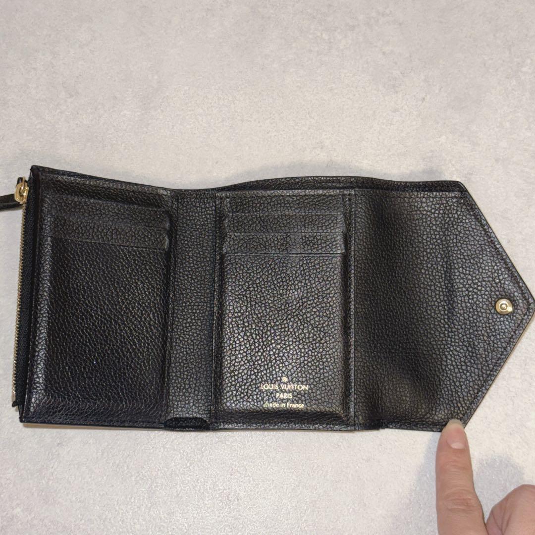 ルイヴィトン モノグラム ブラック三つ折り財布