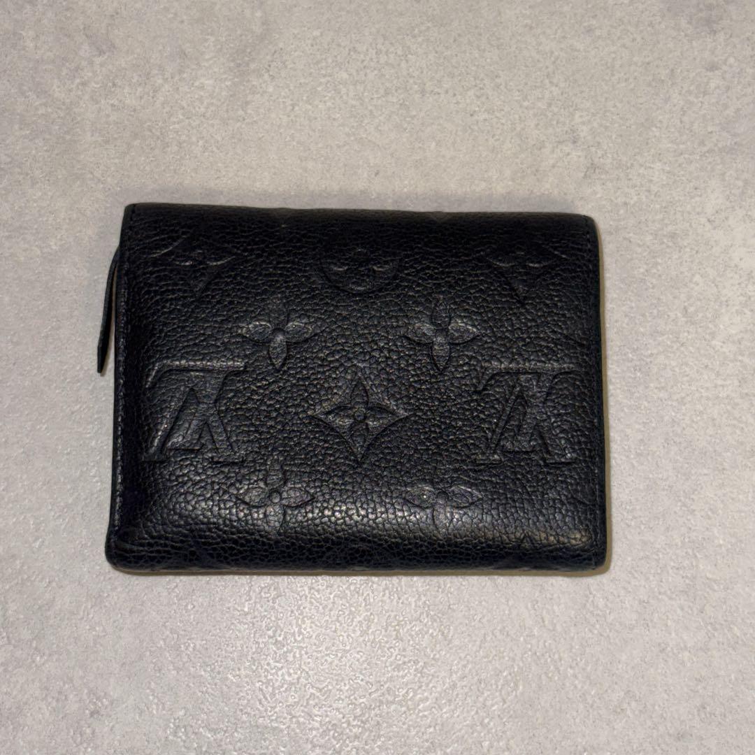 ルイヴィトン モノグラム ブラック三つ折り財布